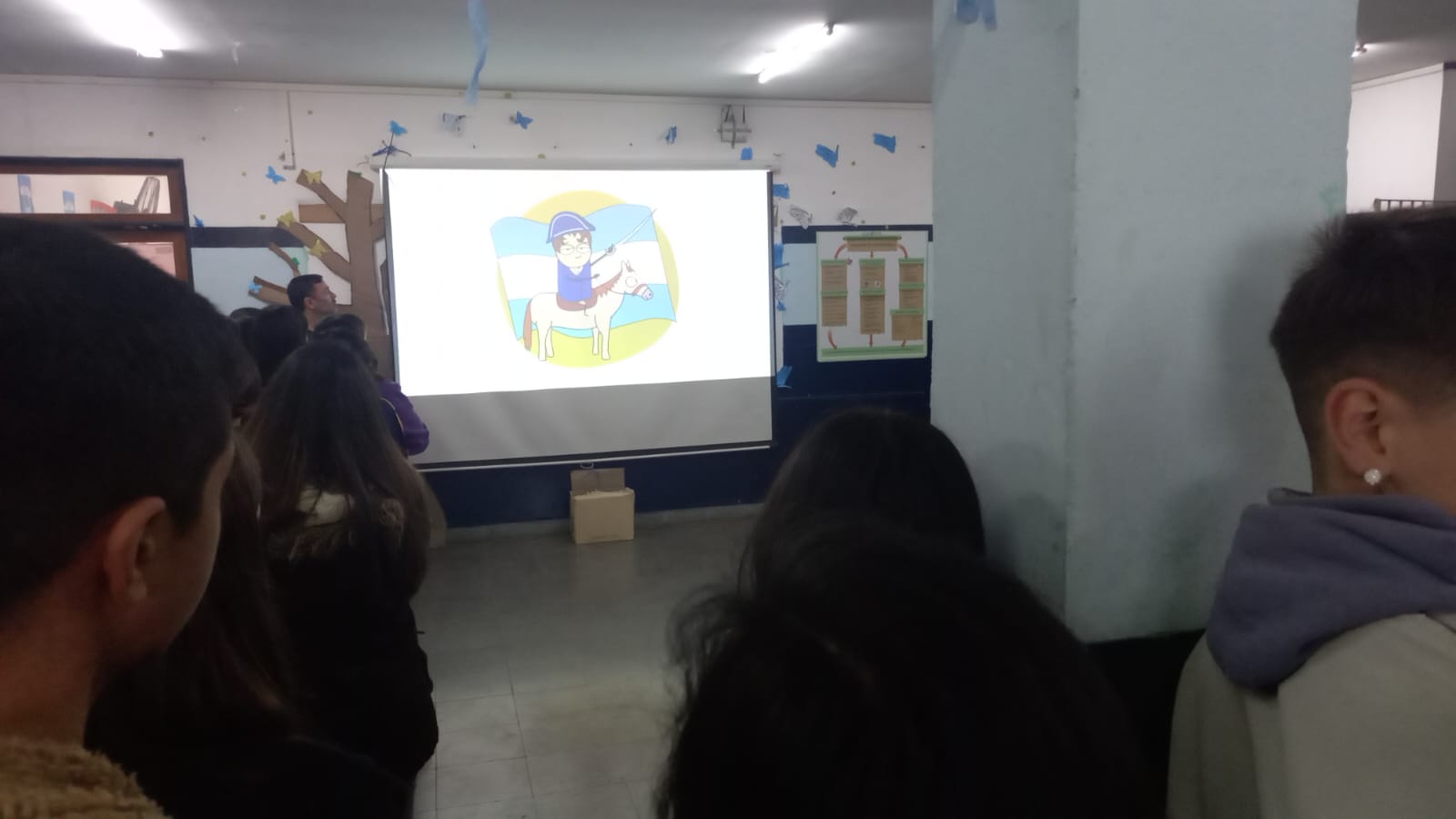 Honrando nuestra Bandera, la vida de Belgrano: Acto escolar en la Secundaria N° 24